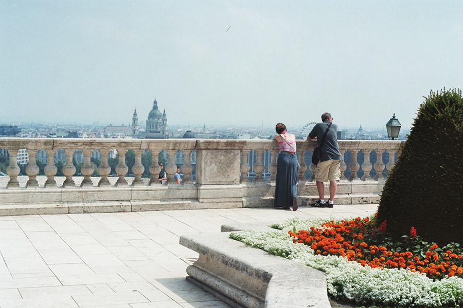 Blick vom Burgpalast in Budapest