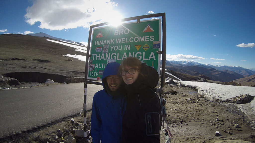 Bina und Francis auf dem Thanglanla-Pass