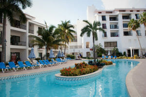 Hotelanlage in Cancún, Mexiko